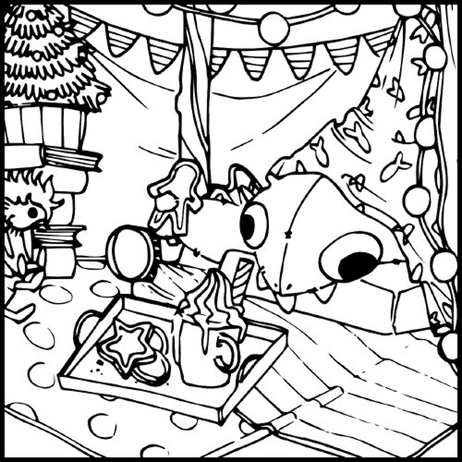 COLOURING PAGE Swens Blanket Fort Etsy