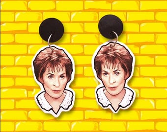 Earrings TV Judge Earrings – Sassy Courtroom Jewelry, Iconic 90s Gift, No-Nonsense Statement Accessory