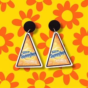 Boucles d'oreilles ORANGE SOLEIL