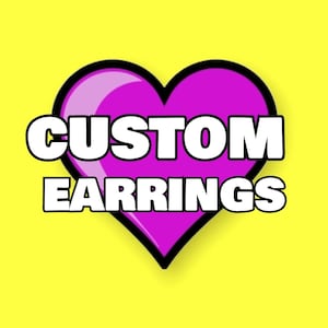 Custom earrings croc charms necklace personalised gift for her