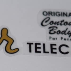 Pre-Cut 50s/60s Telecaster/Stratocaster Spaghetti F3nd3r  Headstock - easier to use than a waterslide