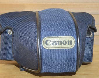 Blue Canvas Canon Camera Case, T50, AV1, AE1