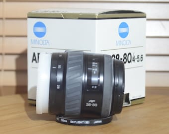Minolta AF 28-80mm Macro Lens boxed– Vintage 35mm/Digital Fit