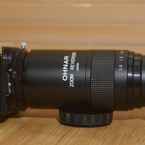 Ohnar PK Zoom Reversing Slide Duplicator lens. Fantastic condition for it&#39;s age.