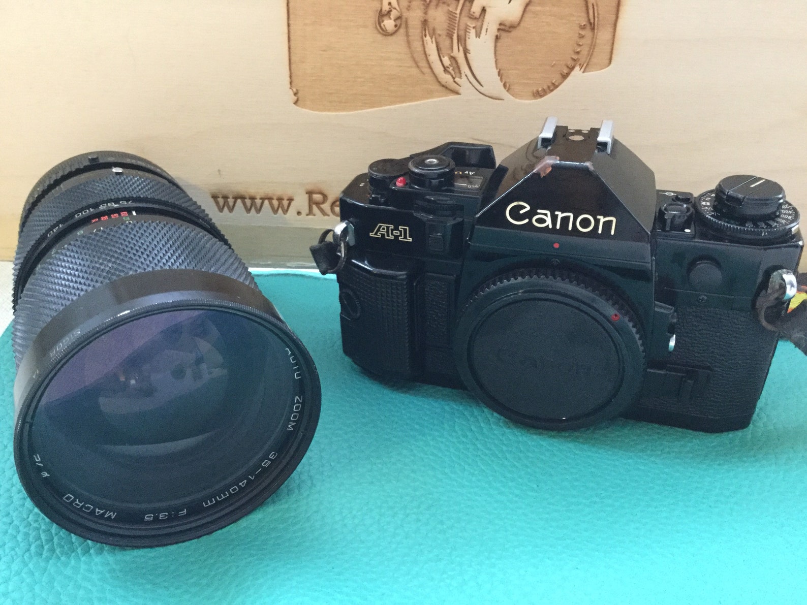 Canon A1 & 35140mm Lens With Motordrive. Truly Beautiful Etsy
