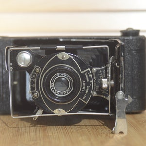 Houghton Butcher May Fair Medium Format Folding Camera. Great as a prop or for experimental photography
