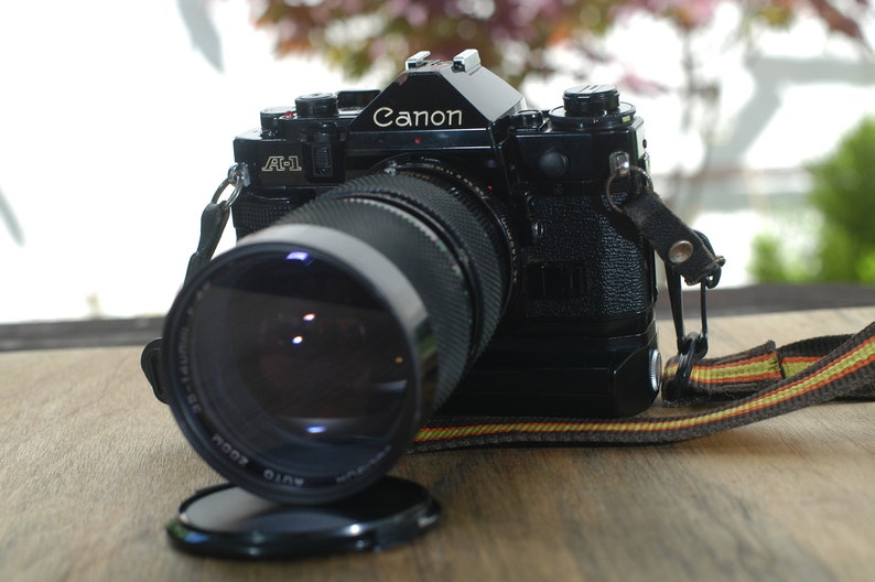 Canon A1 & 35140mm Lens With Motordrive. Truly Beautiful Etsy