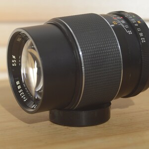 Gorgeous Optimax 135mm f2.8 M42 fit lens. Fantastic lens with clear and crisp optics