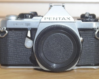 Pentax ME Super 35mm Film Camera: Clear LED Light Meter System