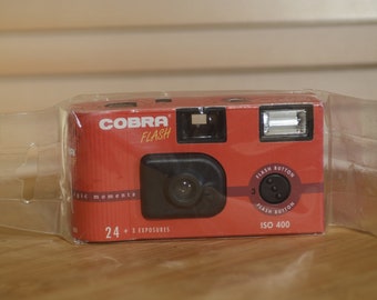 Förseglad Cobra Flash 35 mm kamera, nyhet, sikta och skjut