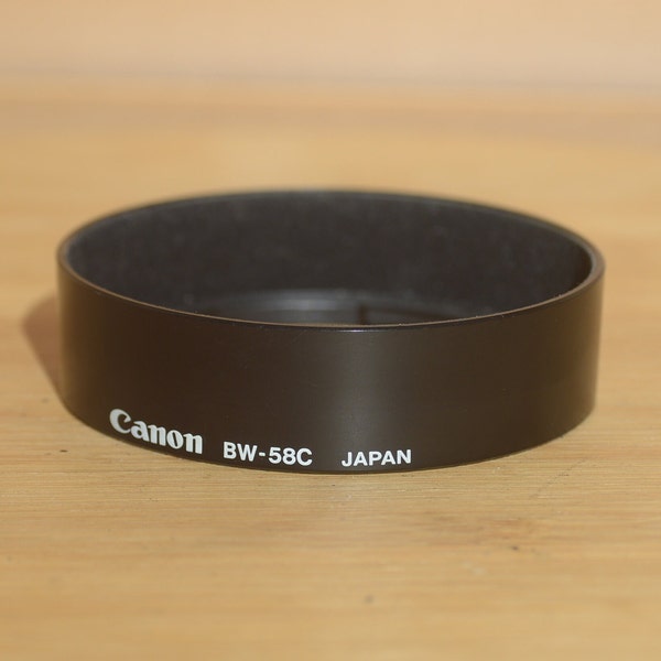 Vintage Canon Lens Hood BW-58C.