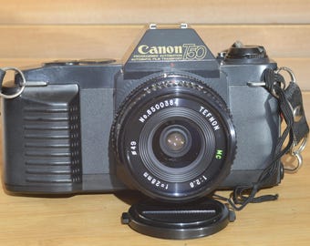 Canon T50 Film Camera with 28mm Lens, Vintage SLR