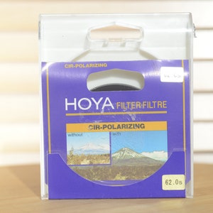 Hoya 62mm Polarising filter in Original case. Perfect for reducing glare.