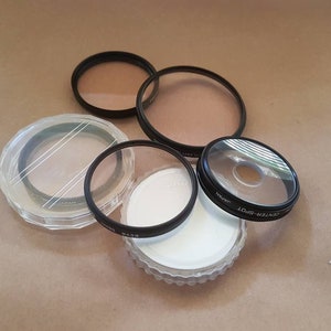 Lens filters, we have many in stock, some boxed.All in excellent condition,too many to list so ask and we will find what you are looking for