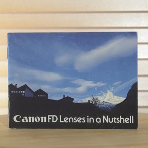Selection of Vintage Canon FD Lenses Instruction Manuals. Ideal equipment for all levels of photographers