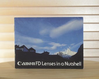 Vintage Canon FD Lenses Instruction Manual