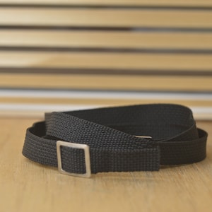 Black Camera Strap. A lovely addition to your vintage set up.