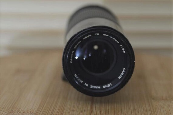 Vintage Canon FD 100-200mm Zoom Lens With Olympic Lens Cap - Etsy