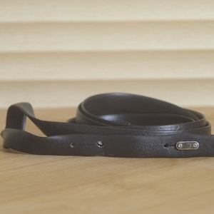 Black Leather Camera Strap. A lovely addition to your vintage set up.