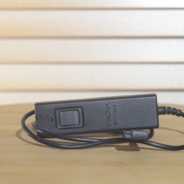 Minolta Shutter RC-1000 Release Cable. Useful for long exposures and self portrait Photography