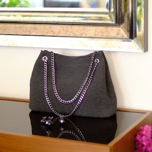 elegant stylish bag,elegant casual bag,vintage style natural cellulose raffia,paper yarn,hande made,crochet bag