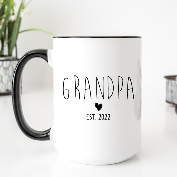 Grandpa Mug, Pregnancy Announcement Grandfather Mug, Pregnancy Reveal Grandpa Mug, Grandpa Coffee Mug, New Grandpa, Future Grandpa Mug