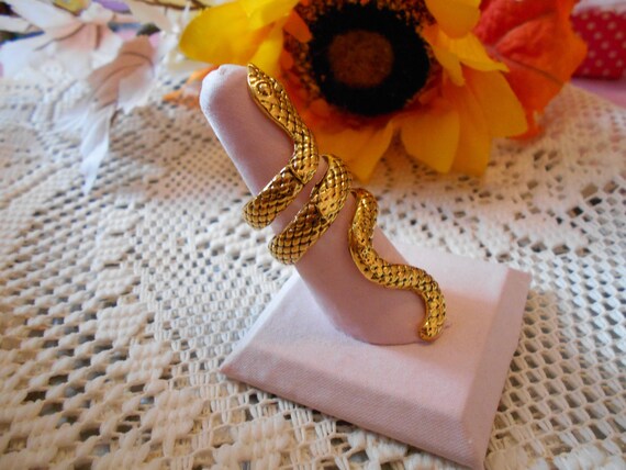 Beautiful Ring-Bling-Classy-Statement-SNAKE-ER139 - image 2