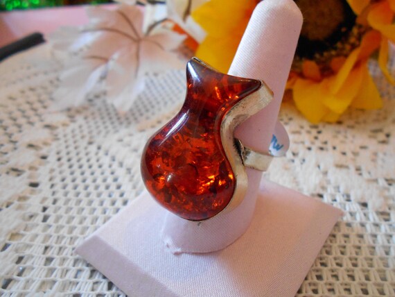 Beautiful Ring-Bling-Classy-Statement-AMBER-ER132 - image 4