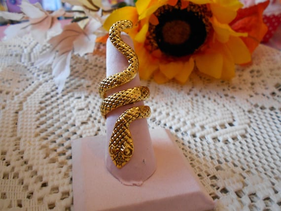 Beautiful Ring-Bling-Classy-Statement-SNAKE-ER139 - image 3