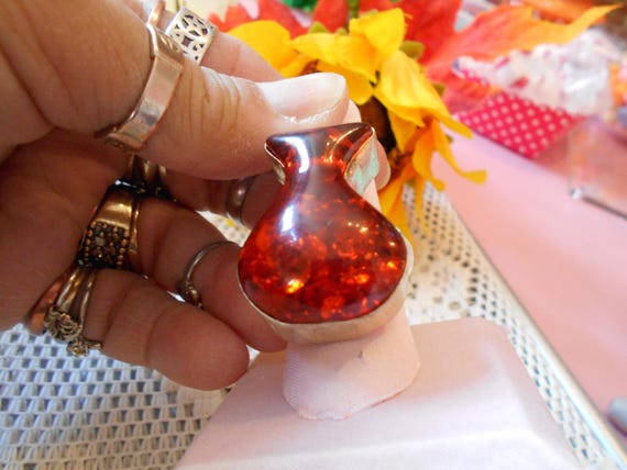 Beautiful Ring-Bling-Classy-Statement-AMBER-ER132 - image 1