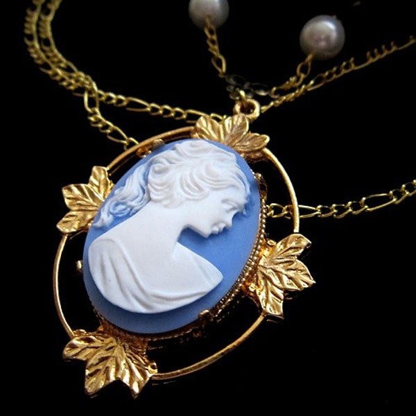 Katherine Pierce - Cameo Necklace / Pendant - The Vampire Diaries inspired