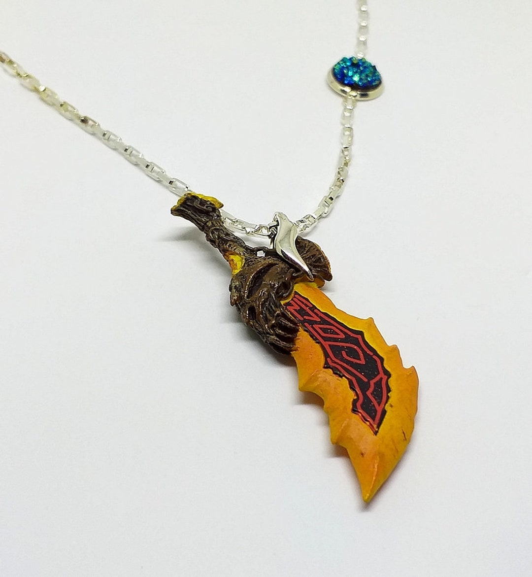 Zeus Your Son Has Returned KRATOS BLADES of CHAOS God of War Inspired Sterling .925 Silver