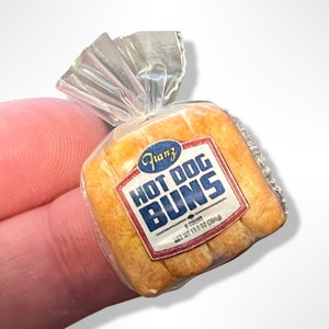 Dollhouse bread- 1:12th scale- dollhouse kitchen- dollhouse furniture- miniatures- tiny food- miniature food- dollhouse- tiny hotdog bun