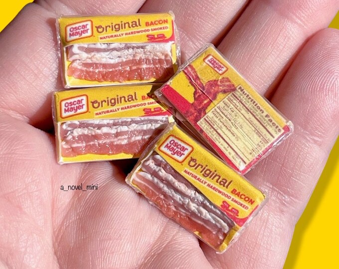 Dollhouse Bacon 112th Scale Dollhouse Furniture Dollhouse Kitchen