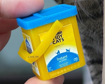 Dollhouse cat litter- 1:12th scale- dollhouse miniature- dollhouse holiday- miniature litter- miniatures- miniature toy- dollhouse supply