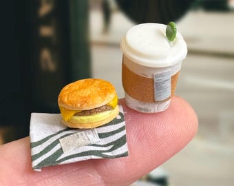 Dollhouse coffee- 1:12th scale- dollhouse miniature- miniature coffee- tiny coffee- dollhouse kitchen- dollhouse furniture- miniatures
