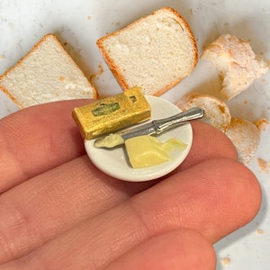 Dollhouse butter- 1:12th scale- dollhouse kitchen- dollhouse furniture- miniature butter- dollhouse grocery- tiny grocery- miniature grocery