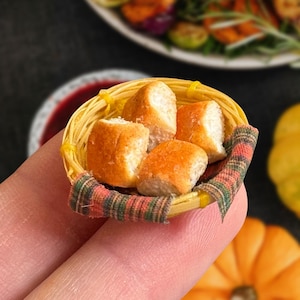 Dollhouse bread- 1:12th scale- miniature bread- dollhouse mini- dollhouse furniture- dollhouse kitchen- miniature food- tiny food- tiny