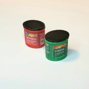 Dollhouse coffee- 1:12th scale- dollhouse miniature- miniature coffee- tiny coffee- dollhouse kitchen- dollhouse furniture- miniatures