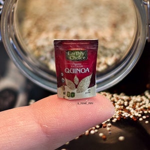 Dollhouse quinoa- 1:12th scale- dollhouse grocery- dollhouse kitchen- dollhouse furniture- miniature quinoa- tiny food- tiny quinoa