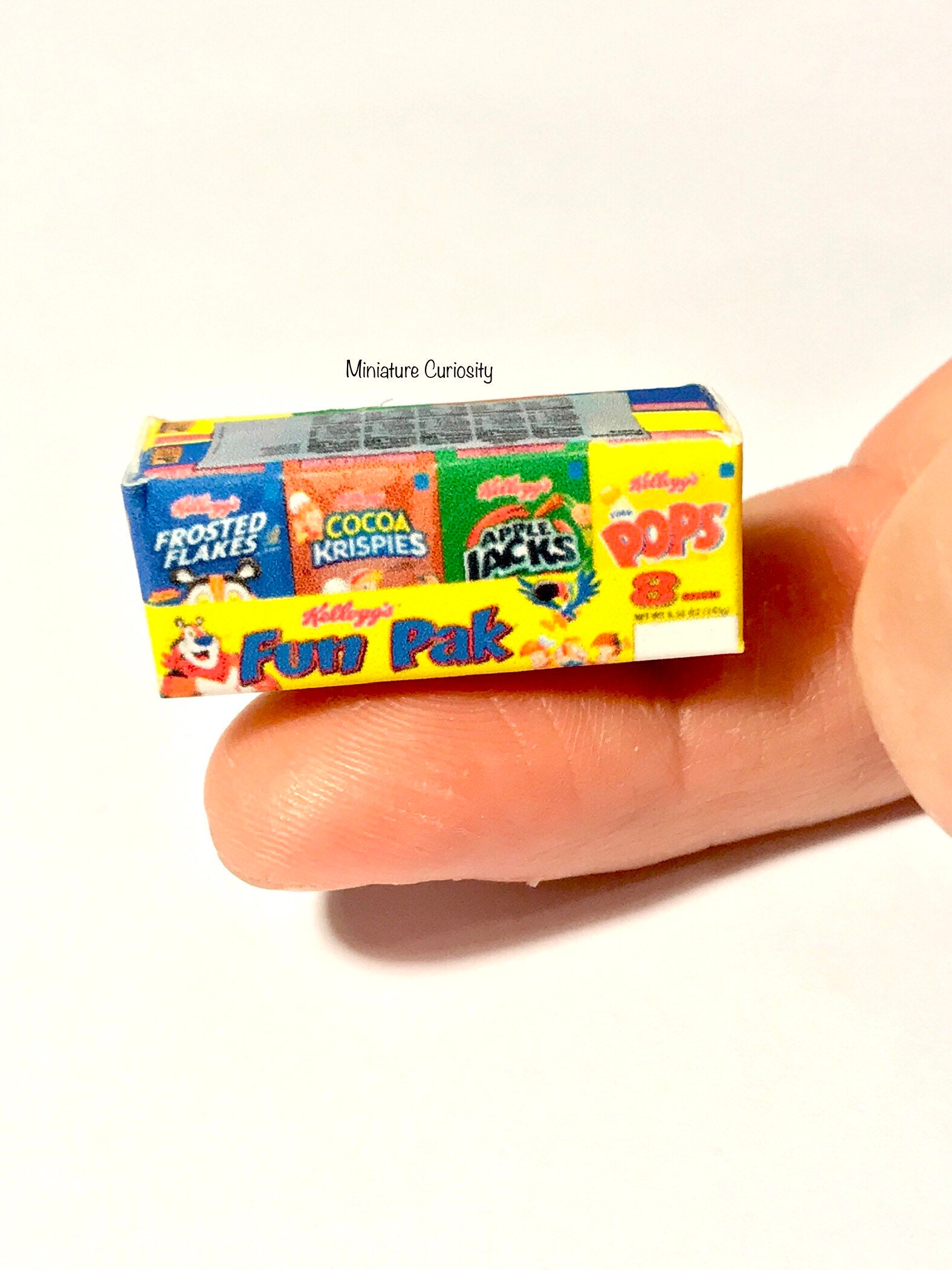 Dollhouse cereal- 1:12th scale- dollhouse kitchen- dollhouse furniture- miniature cereal- miniature grocery- miniature kitchen- dollhouse