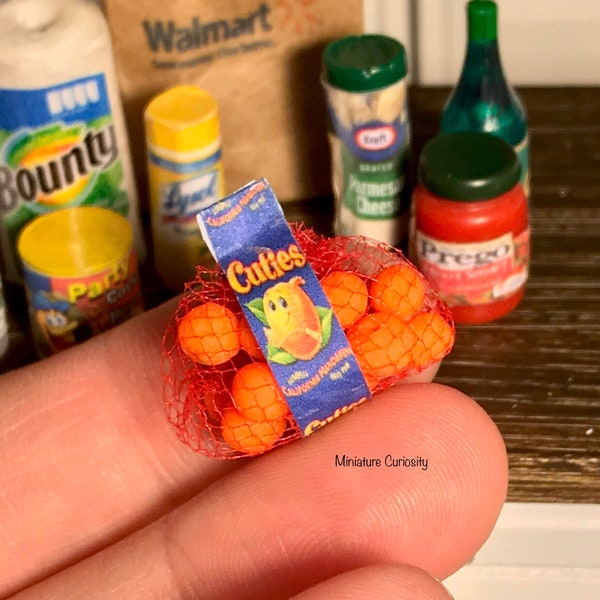 Dollhouse fruit- 1:12th scale- dollhouse kitchen- dollhouse furniture- miniature fruit- dollhouse oranges- tiny food- miniature food