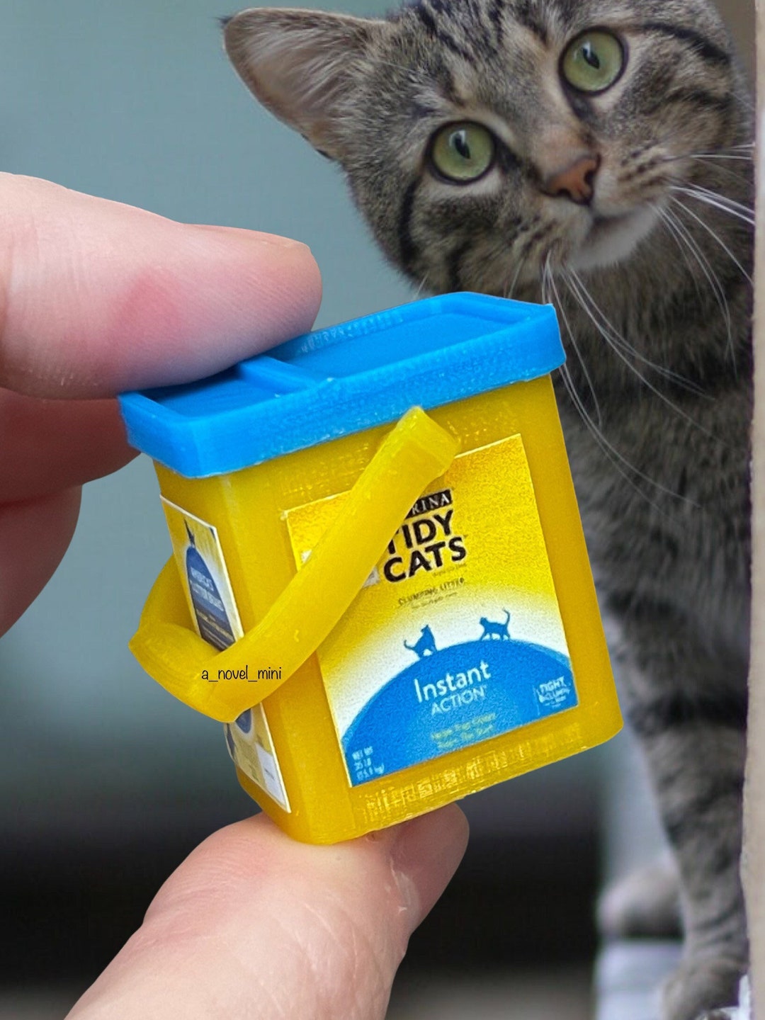 Dollhouse Cat Litter- 1:12th Scale- Dollhouse Miniature- Dollhouse ...