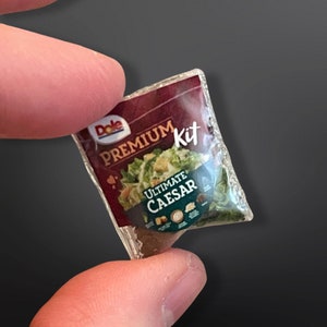 Dollhouse food- 1:12th scale- dollhouse kitchen- dollhouse furniture- dollhouse salad- miniature food- tiny food- miniatures- dollhouse meal