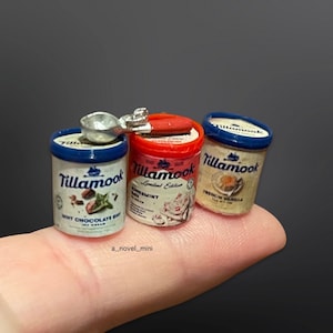 Puppenhaus Eiscreme- 1:12- Puppenhaus Möbel- Puppenhaus Küche- Puppenhaus Kaufmannsladen- Miniatur Eis- Miniaturen- Miniaturen- Dessert