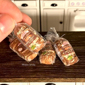 Dollhouse bread- 1:12th scale- dollhouse kitchen- dollhouse furniture- miniatures- miniature bread- dollhouse grocery- dollhouse- tiny food