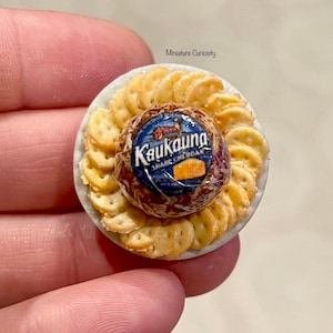 Dollhouse cheese- 1:12th scale- dollhouse grocery- dollhouse kitchen- dollhouse furniture- miniature cheese- tiny food- tiny cheese