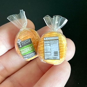 Dollhouse bread- 1:12th scale- dollhouse kitchen- dollhouse furniture- miniatures- miniature bread- dollhouse grocery- dollhouse- tiny food