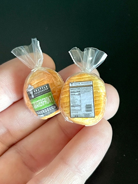 Miniatur-Brot In Papier-Tasche – Puppenhauszubehör Für Küche & Bäckerladen, Maßstab 1:12