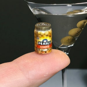Dollhouse olives- 1:12th scale- dollhouse kitchen- dollhouse furniture- miniature olives- dollhouse grocery- miniatures- tiny food